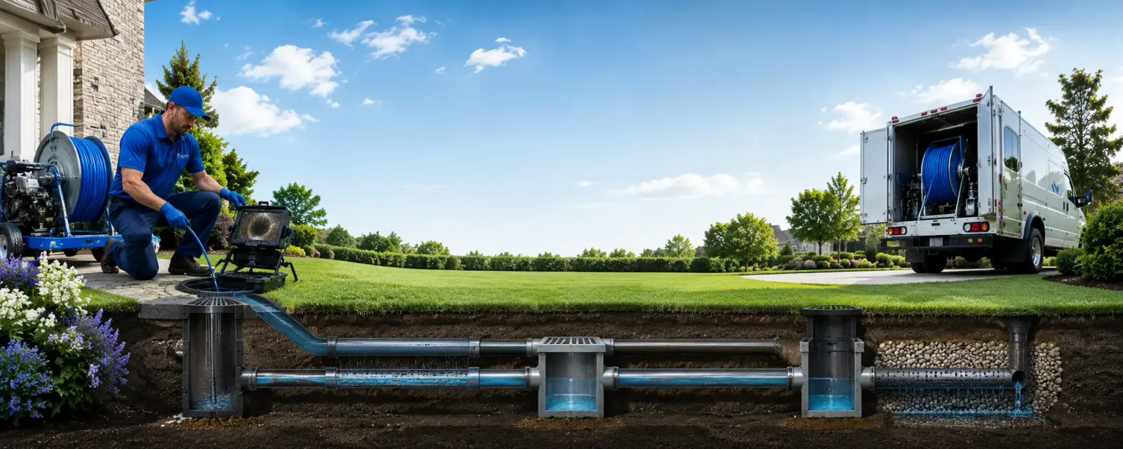 Outdoor drain cleaning information for Green Bay, VA